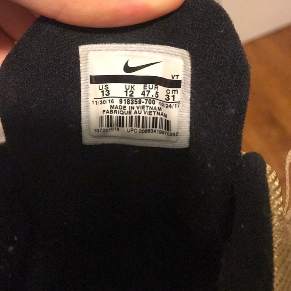 Mike air max 95 premium Qs metallic gold - Picture 3 of 5